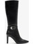 Jude Siyah Deri Kadın Topuklu Çizme 1