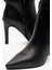 Jude Siyah Deri Kadın Topuklu Çizme 5