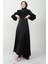 Kuyruklu Degaje Elbise Siyah 3