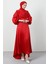 Kuyruklu Degaje Elbise Kırmızı 2