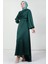 Kuyruklu Degaje Elbise Zümrüt 1