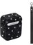 Airpods Uyumlu Kulaklık Kılıfı Bilek Askı Aparatlı Simli Airbag 45 Siyah 2