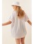 20120 Oversize Kısa Kollu Gömlek - Beyaz 6