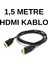 1.5 Metre HDMI Kablo Gesi GSH-201 – Bilgisayar, Tv, Monitör Uyumlu HDMI 2.0 Kablo 2