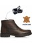 Makras Exclusıve Erkek Fermuarlı Kahve Hakiki Deri Günlük Içi Kürklü Bot 1