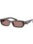 Pr B06S (17N60B) 53 | Unisex Kahverengi Güneş Gözlüğü 1