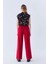 Geniş Paça Kadife Kadın Pantolon Kırmızı K2112034_006 3