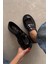 Eros Siyah Hakiki Deri Loafer 5