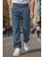 Erkek Pileli Yüksek Bel Bol Kesim Baggy Loose Fit Jean PANTOLON-C354 7
