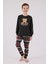 Erkek Çocuk Aile Bear My Little Friend %100 Pamuklu 4 Mevsim Uzun Kollu Pijama Takım 3