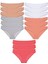 15 Adet Süper Eko Set Likralı Kadın Slip Külot Ten Gri Beyaz Pudra Fuşya 1
