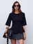 32077 Peplum Top-Siyah 1