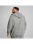 Essentials Erkek Gri Kapüşonlu Ceket 3