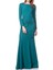 Sırt Detaylı Uzun Uzun Elbise Yeşil K1511108_012 2