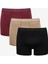 Erkek Pamuklu Basic Çok Renkli 3lü Boxer 16