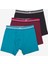 Erkek Pamuklu Mix 3lü Çok Renkli Boxer 16