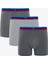 Erkek Organik Logolu 3'lü Boxer 11