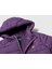 Kız Çocuk Mor Sol Göğsü Logo Işlemeli Cepli Kapüşonlu Yüksek Yaka Mont 3