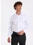 Slim Fit Sumos Yaka Armürlü Beyaz Erkek Gömlek F5WM-GML 2580 2