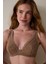 Açık Kahverengi Donna Dantelli Balenli Dolgusuz Toparlayıcı Sütyen 8