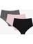 Black Chic 3lü Çok Renkli Highwaist Slip Külot 16