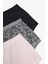 Black Chic 3lü Çok Renkli Highwaist Slip Külot 20