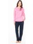 U.s Polo Assn. 20123 Kadın Uzun Kollu Bisiklet Yaka Rahat Ev Giyim-Fuşya 1