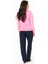 U.s Polo Assn. 20123 Kadın Uzun Kollu Bisiklet Yaka Rahat Ev Giyim-Fuşya 3