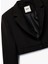Uzun Kollu Düğmeli Geniş Yaka Crop Blazer Ceket 3