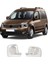 Volkswagen Caddy Uyumlu 2004-2014 Krom Ayna Kapağı 2 Parça Paslanmaz Çelik 3
