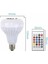 Bluetooth Hoparlör Akıllı Rgb LED Işık Renk Değiştirme Ses Bombası Ampül Görünümlü 4