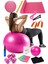 15 Li Pilates Seti Topu Pilates Bandı Dambıl Minder Atlama Ipi Twister Aerobik Kemer El Yayı 1