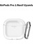 Airpods Pro 2. Nesil Uyumlu Darbe Emici Kancalı Silikon Kılıf 1