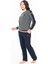 U.s Polo Assn. 20116 Kadın Uzun Kollu Bisiklet Yaka Rahat Ev Giyim-Antrasitmelanj 2