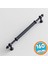 Mobilya Çekmece Mutfak Dolabı Dolap Kapak Kulpları Kulbu Siyah Metal Kulp 160 mm (16 Cm) 1