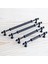 Mobilya Çekmece Mutfak Dolabı Dolap Kapak Kulpları Kulbu Siyah Metal Kulp 160 mm (16 Cm) 2