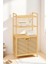 Bambu Xl Kirli Sepetli 3 Raflı Çok Amaçlı Banyo Düzenleyici Çamaşır Sepeti Organizer DB-0011 2