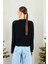 Kadın Bisiklet Yaka Dokulu Cepli Füme Hırka 6