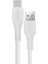 DLC4001A Usb-C Şarj ve Data Kablosu, Hızlı Şarj, 3A Yüksek Akım, 1 Metre, Dayanıklı Slikon Kablo (Beyaz) 1