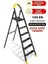 Zigana Hardy Özel Tasarım Hafif Merdiven, Kaymaz,özel Üçgen BASAMAKLAR,125 kg Taşıma Kapasitesi, (5+1) 2