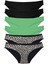 6 Adet Likralı Kadın Slip Külot Leopar Siyah Yeşil 1