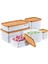 Life Alaska Derin Dondurucu Saklama Kabı 6'lı Set 9.5 Litre - Bpa (Turuncu) 1