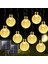 Home LED Solar Işık Zinciri, Dış Mekan, 7 M, 50 Led, Kristal Küre Solar Işık Zinciri, Işık Sensörlü Sıcak Beyaz, 8 Mod, IP65 Su Geçirmez Dekorasyon, Bahçe, Teras, Düğünler, Partiler, 1