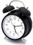 16CM Büyük Boy Akar Saniyeli Alarm Çalar Saat - Nostaljik Masa Saati Siyah 4