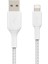 Örgülü Lightning Kablosu (Hızlı Şarj Lightning - USB Kablosu) Mfi Sertifikalı Şarj Kablosu, Örgülü Lightning Kablosu (3m, Beyaz) 2
