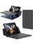 Galaxy Z Fold 5/6/7 ile Uyumlu Standlı Bluetooth Klavyeli ve Keyboard Kapak, Siyah-Karbon 1