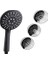 black matte mat siyah duş başlığı - 3 fonksiyonlu yüksek basınçlı el duşu - 3 yıl garantili 2