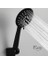 black matte mat siyah duş başlığı - 3 fonksiyonlu yüksek basınçlı el duşu - 3 yıl garantili 3