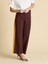 Şerit Detaylı Kadın Pantolon Bordo K1912063_008 3