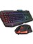KM-6168 Formula Combo Rgb Kablolu Oyuncu Klavye Mouse Seti 1